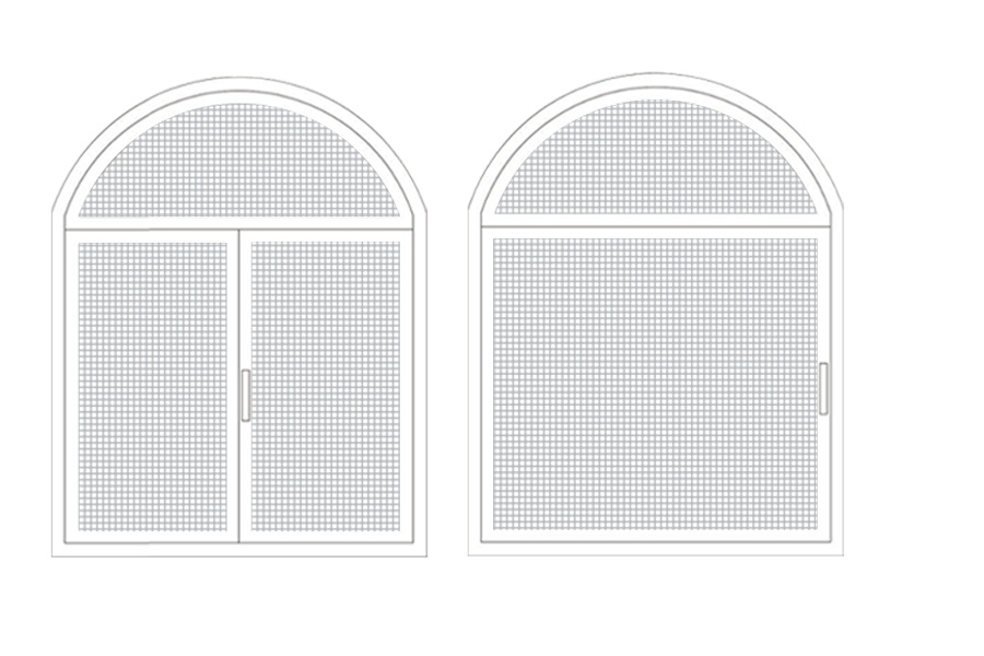 Special-shaped harp screen
