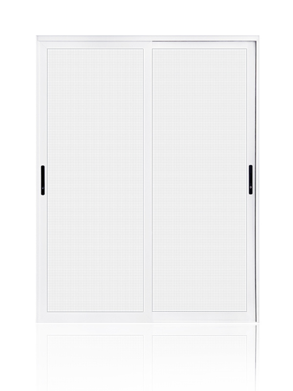 Double track sliding screen door