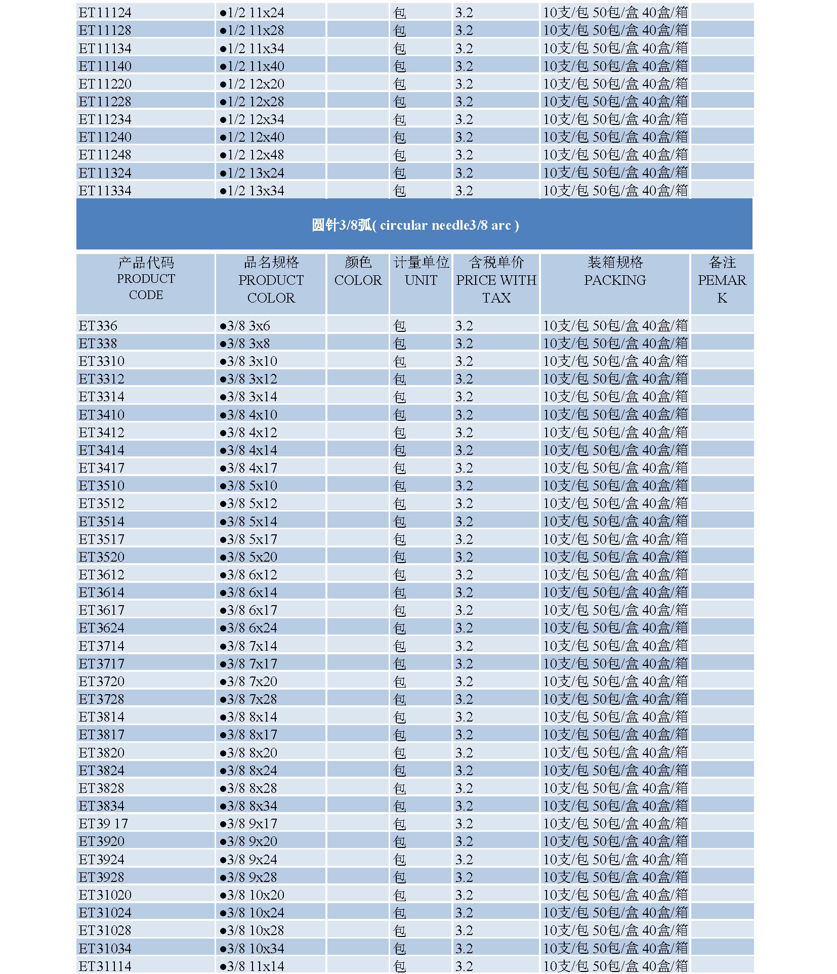 医用缝针规格图片图片