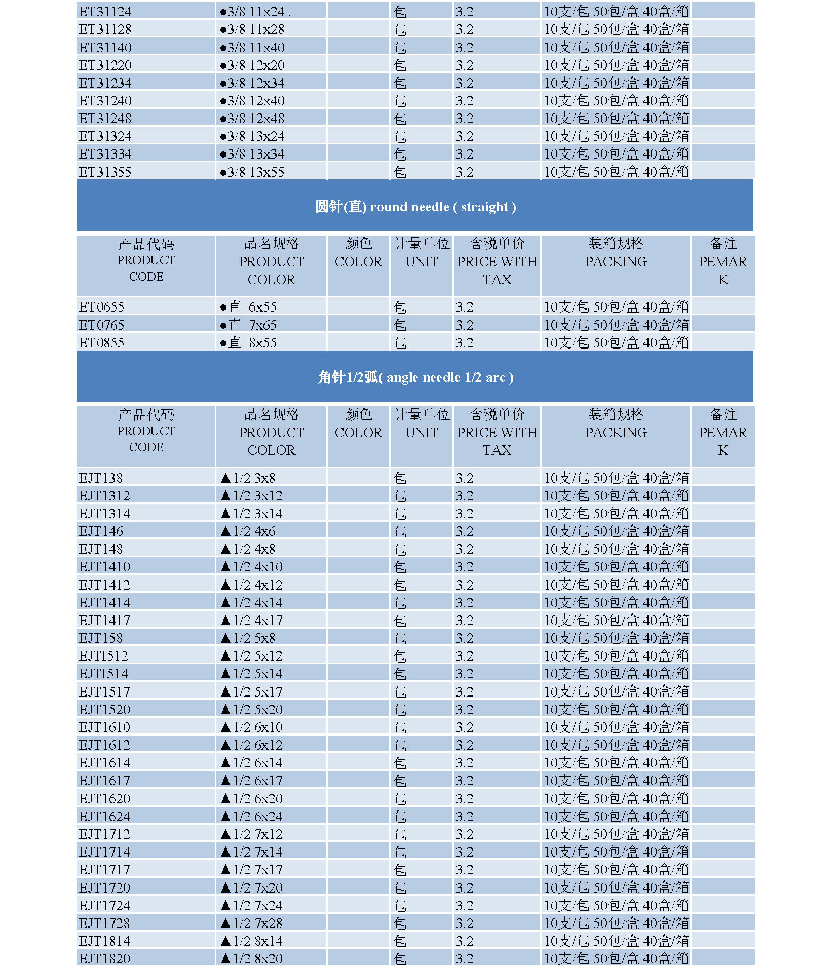 医用缝针规格图片图片