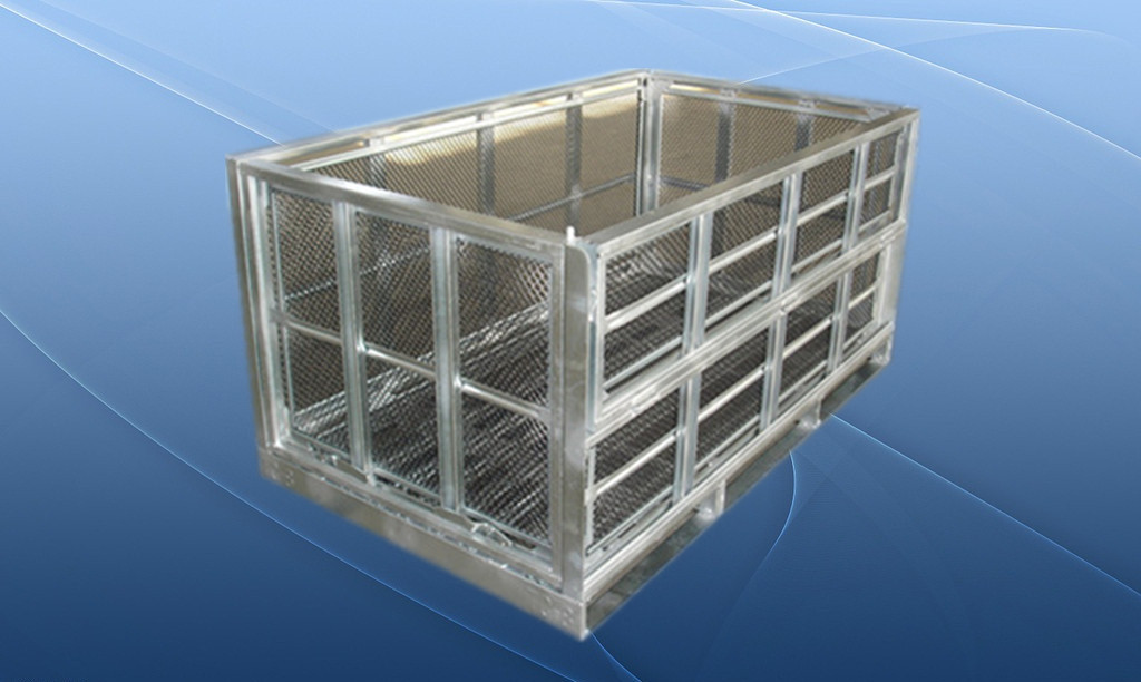 Folding storage cage