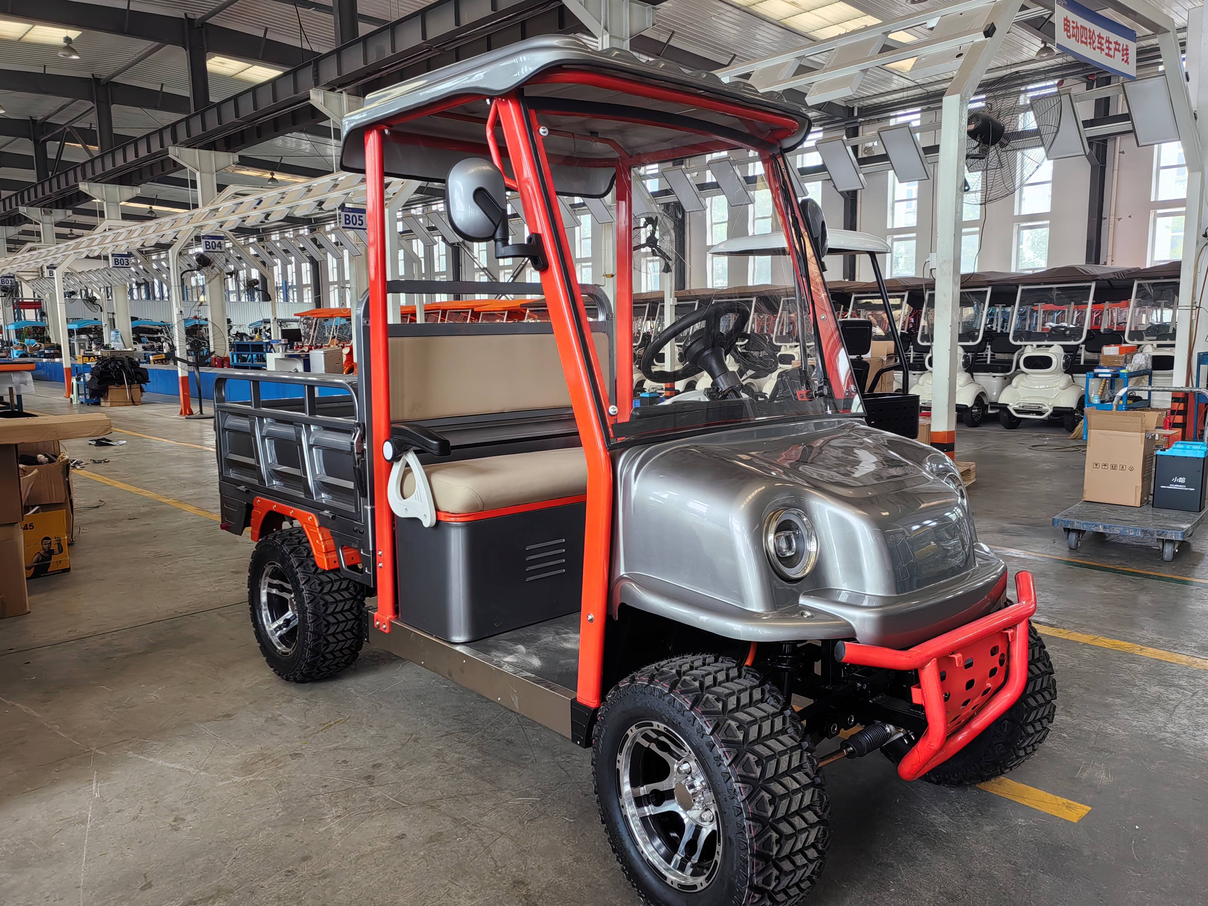 4 Wheels Electric Golf Cargo Truck Car