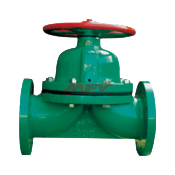 Lined diaphragm valve