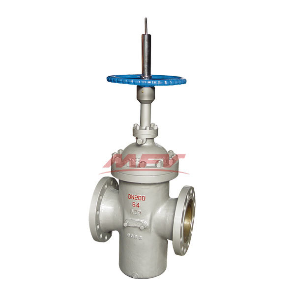 Medium pressure flat gate valve