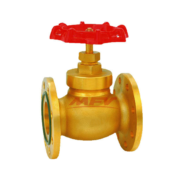 Brass bellows flange globe valve