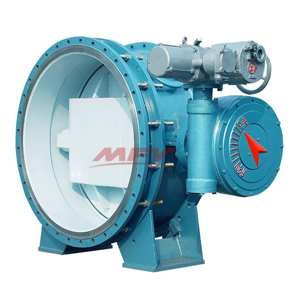 Electric telescopic butterfly valve