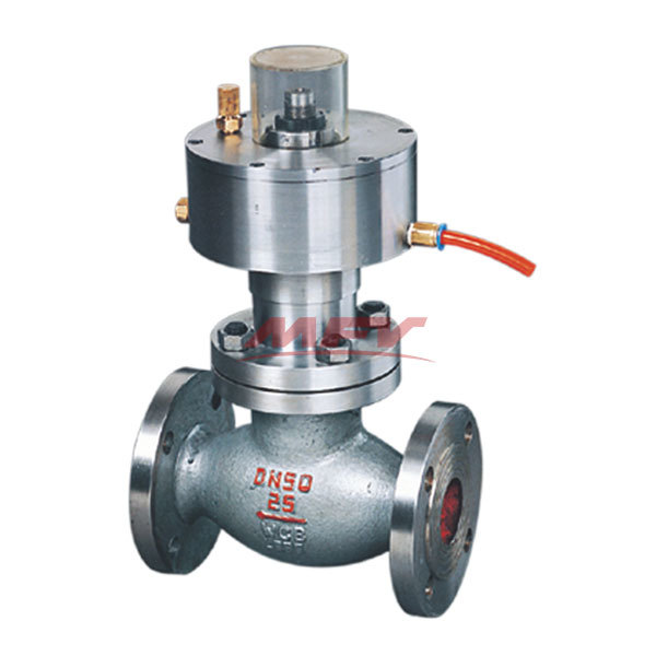 Pneumatic emergency shut-off valve