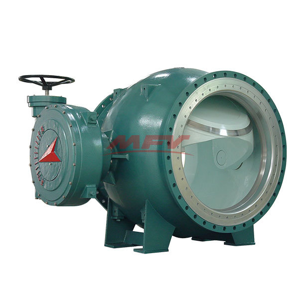 Side mounted eccentric hemispherical valve