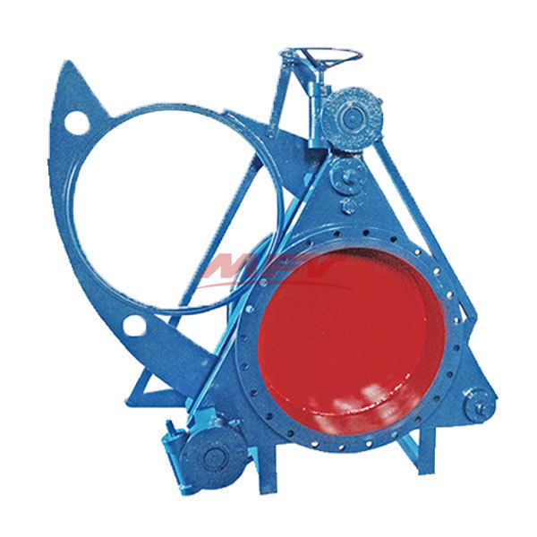 Manual worm gear blind valve