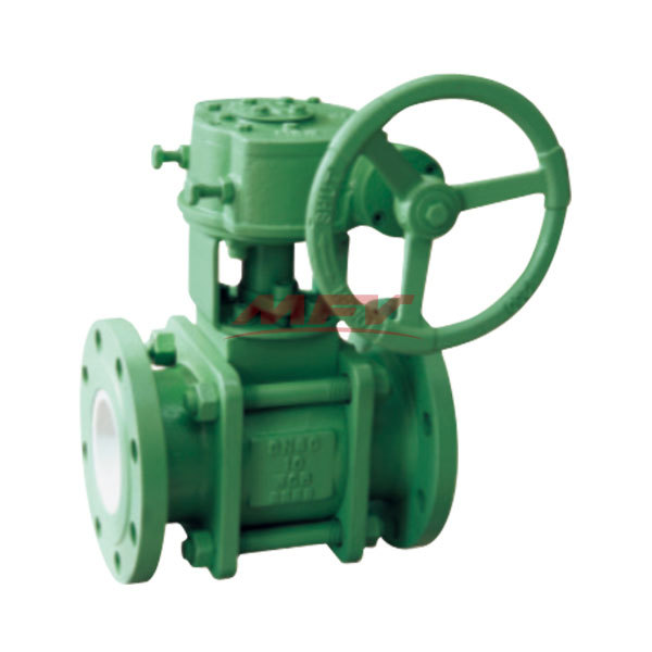 Worm wheel ceramic ball valve