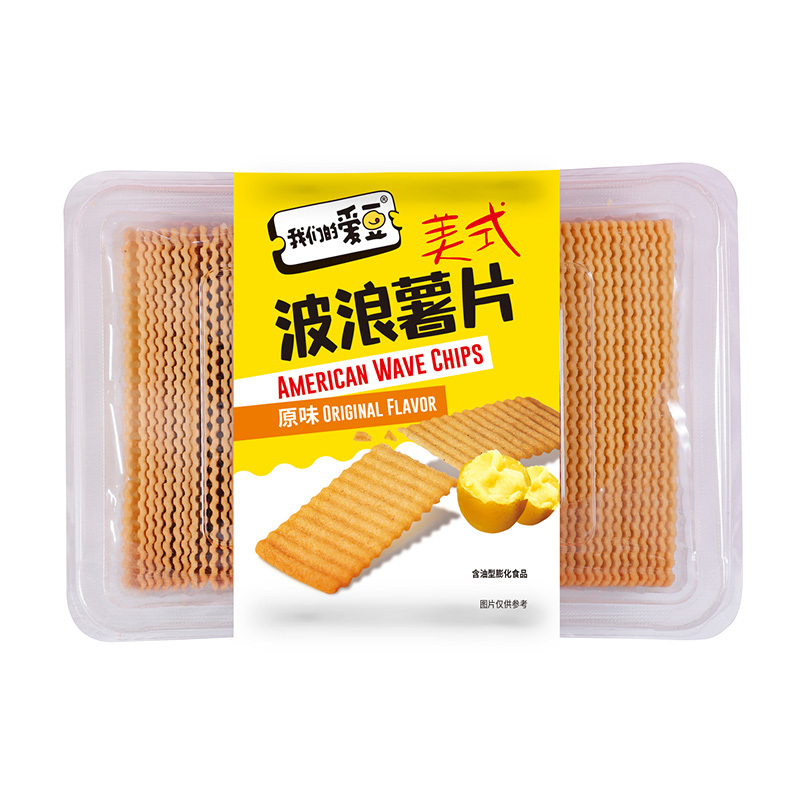 波浪薯片原味165g
