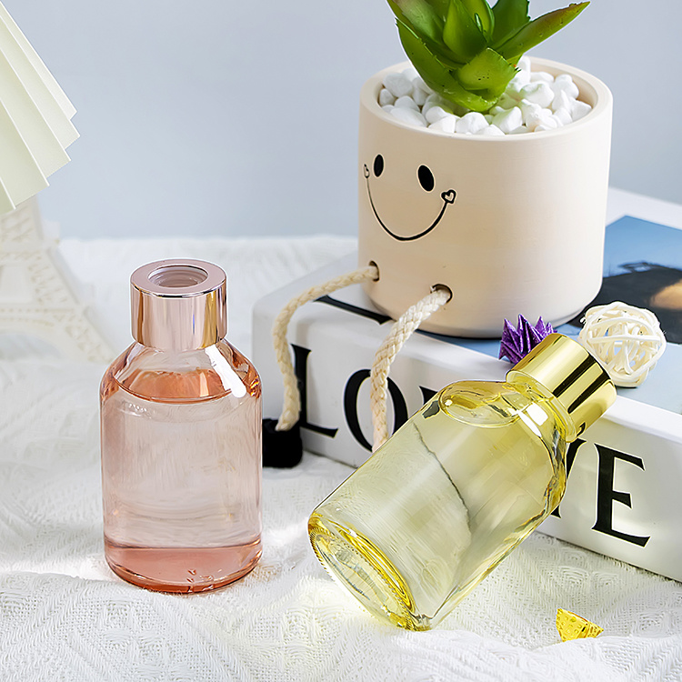 100ml aroma reed diffuser glass bottle with strips and label area JR0036