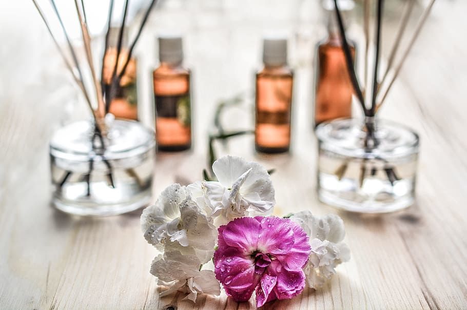 Why do you need two sticks in the aromatherapy bottle?