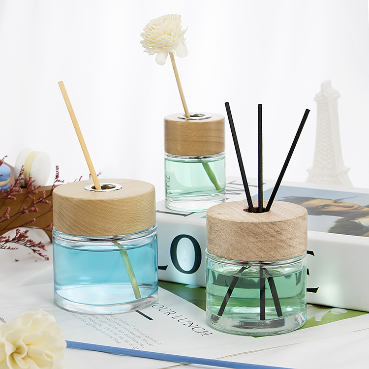 150ml round shap aroma reed diffuser glass bottle 28mm screw neck A392