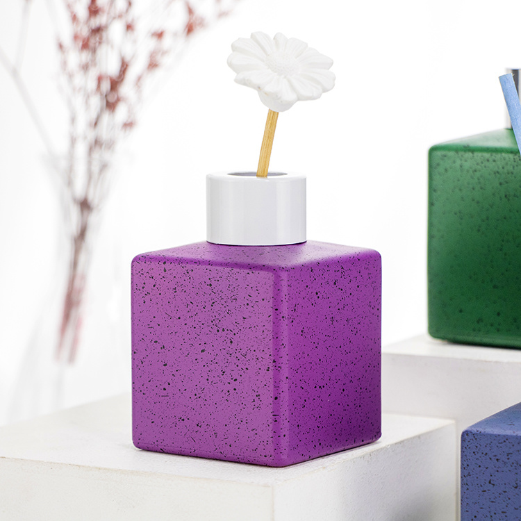 100ml square reed diffuser aroma glass bottle