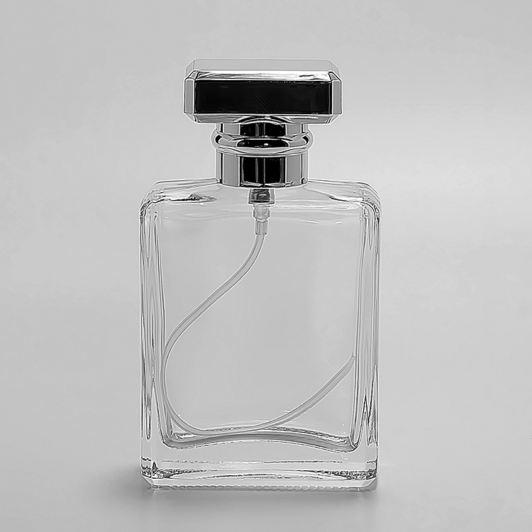 50ml Flat Square perfume glass bottle JRP049