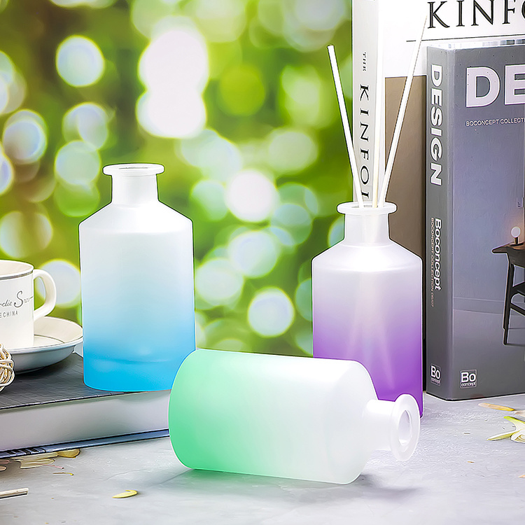 200ml bayonet neck round shape bottom with mountain reed aroma diffuser glass bottle JR1016