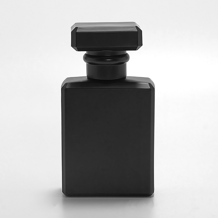 100ml flat square glass perfume bottle crimp top wholesale
