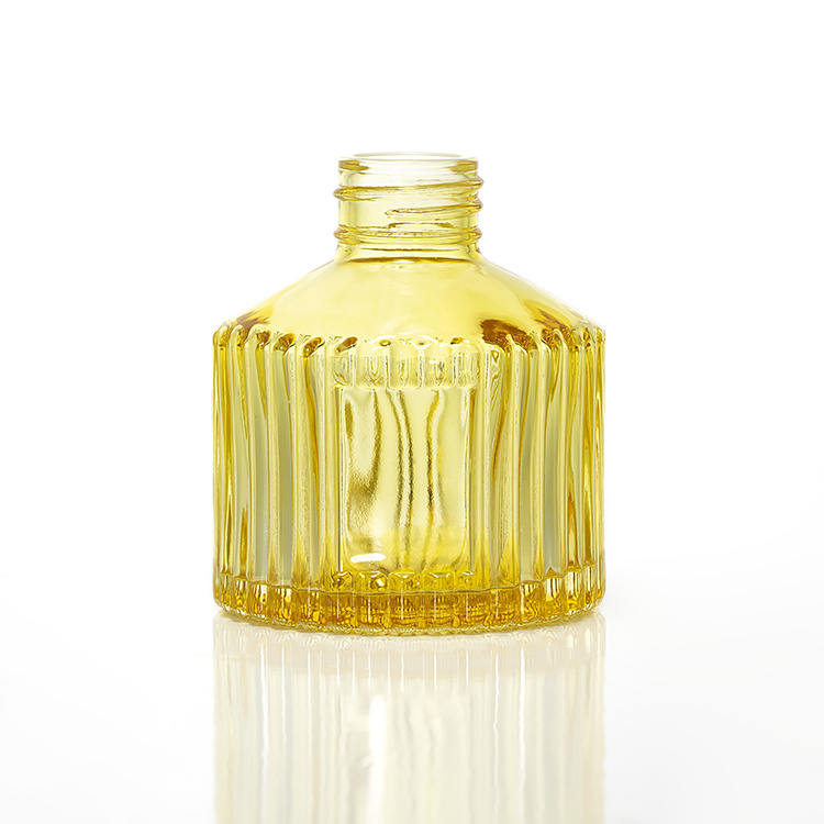 120ml striped glass perfume diffuse glass reed diffuse bottle JRF689