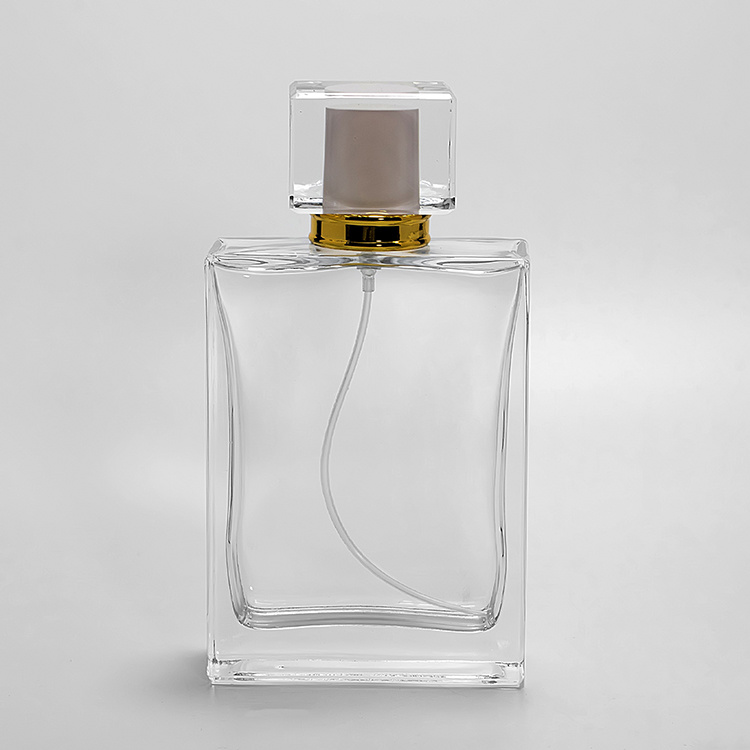 Manufacturer 100ml perfume bottle empty glass perfume bottle packaging fragrance spray bottle with capJRP032