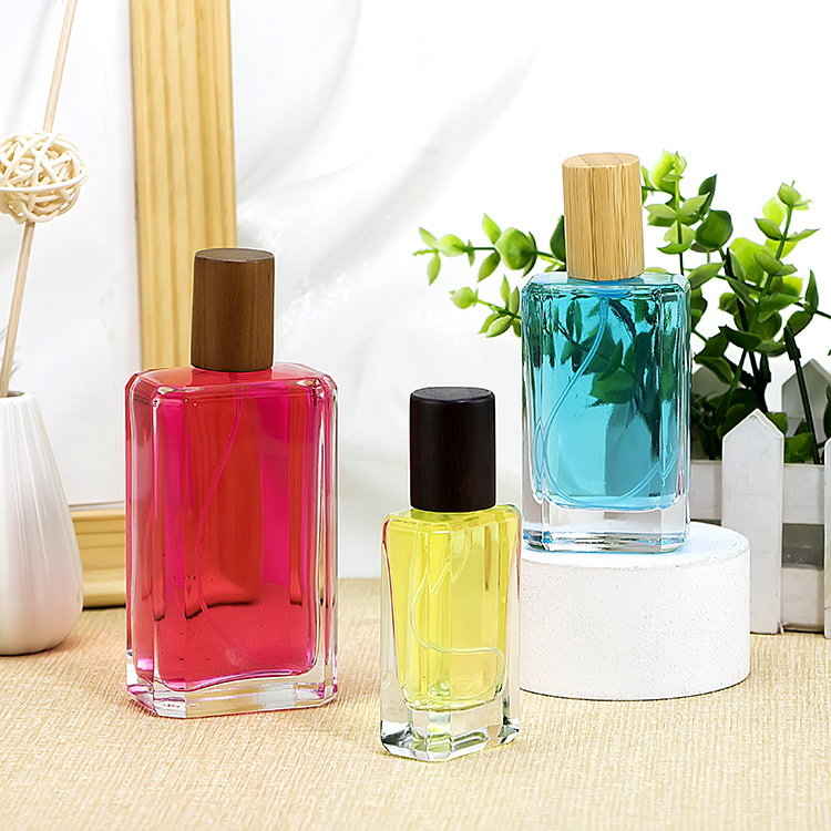 50ml crimp neck 15mm glass perfume bottle with sprayer lid JRP096