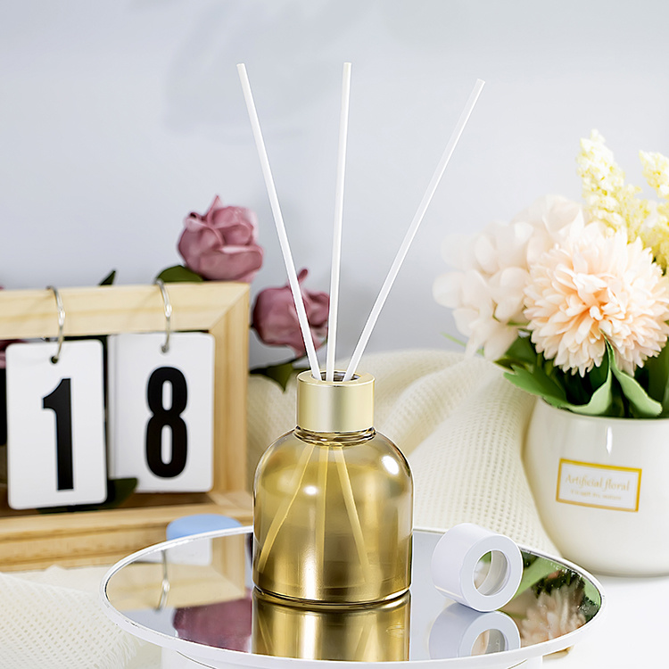 100ml screw neck round shoulder bell shape glass bottle JRE95
