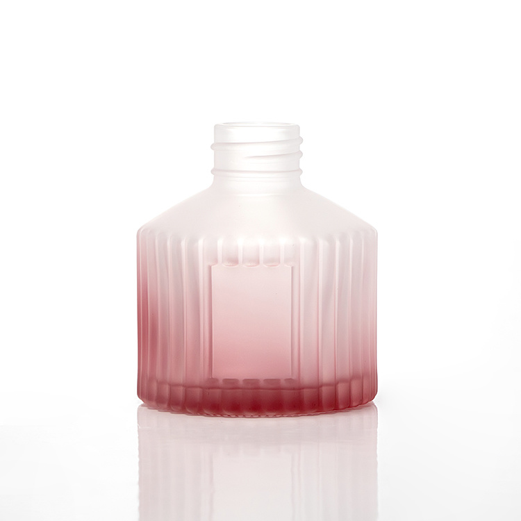120ml 斜肩圆柱纹路香薰瓶开窗香薰瓶 JRF689