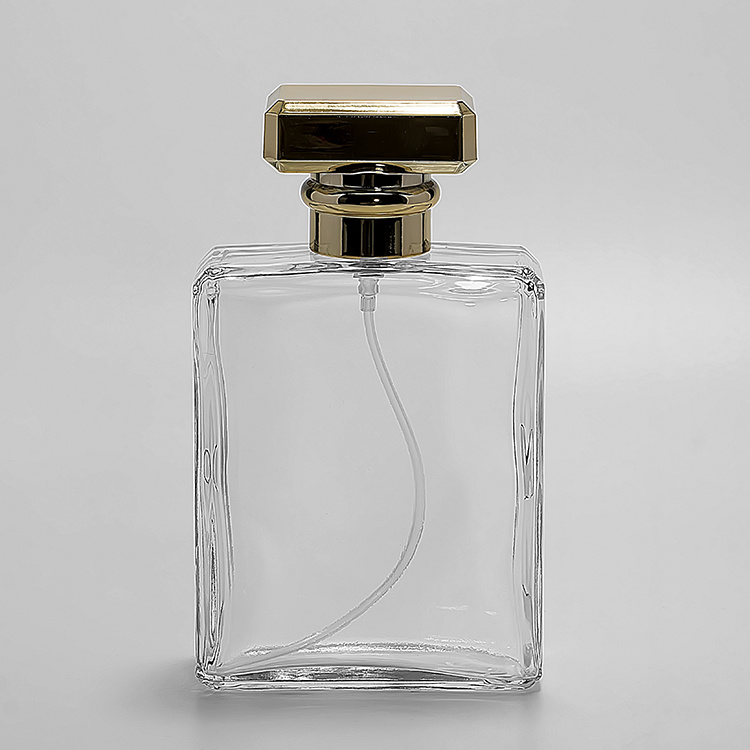 100ml Flat Square perfume glass bottle JRP050