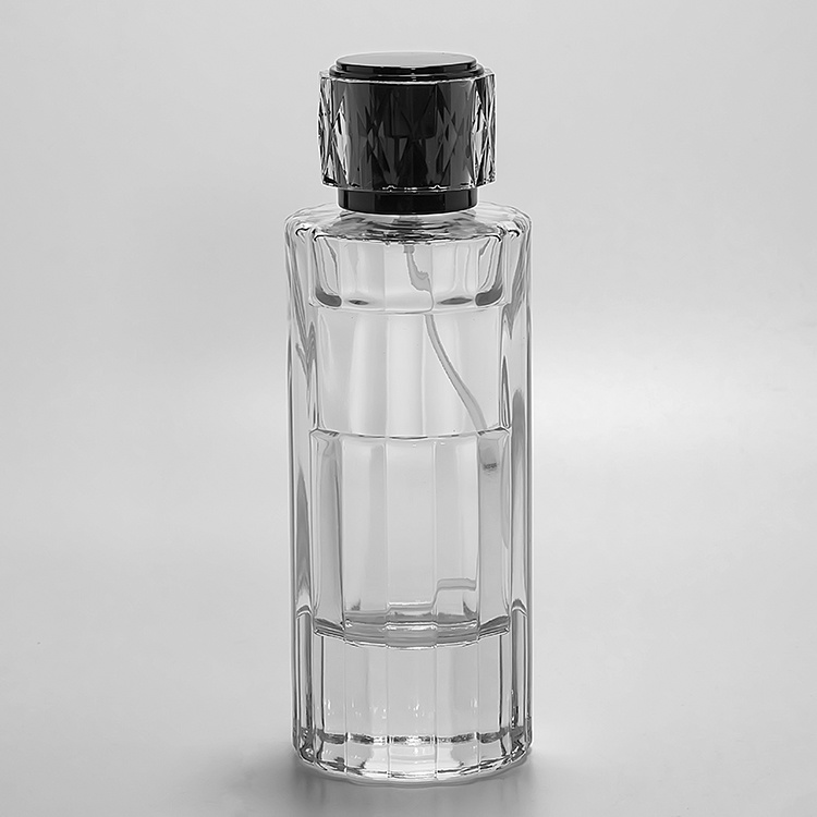 100ml 15卡口竖条多面竖窗香水瓶JRP056