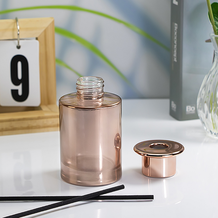120ml screw  neck round shape reed aroma diffuser glass bottle JRF93