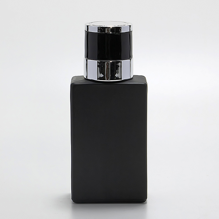 30ml crimp neck square shape perfume glass bottle JRP073