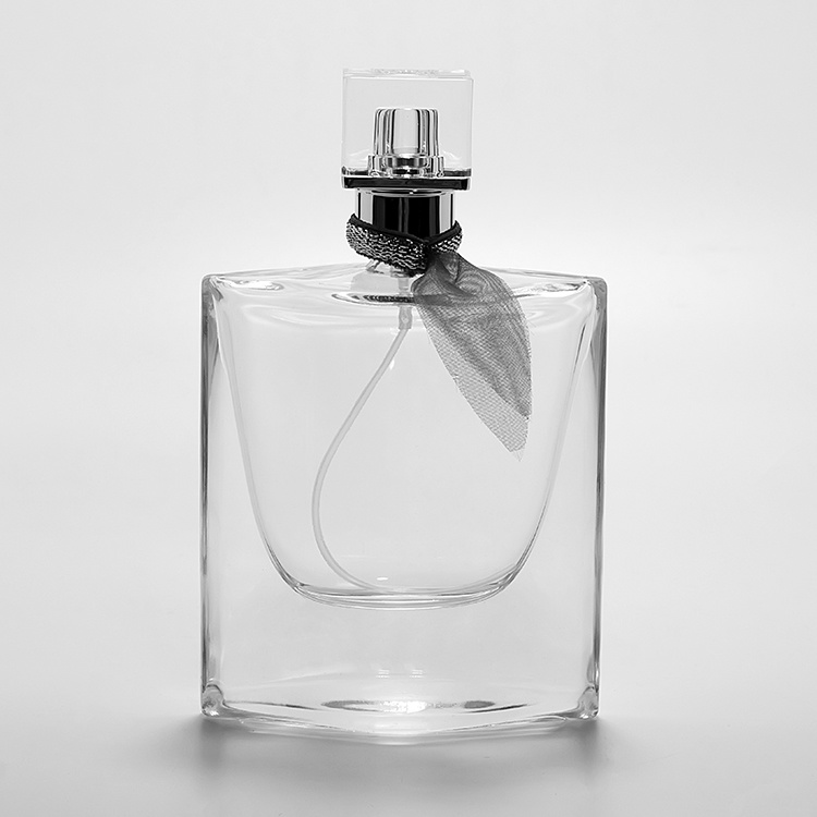 75ml crimp neck 15mm special-shaped glass perfume bottle with sprayer lid JRP104