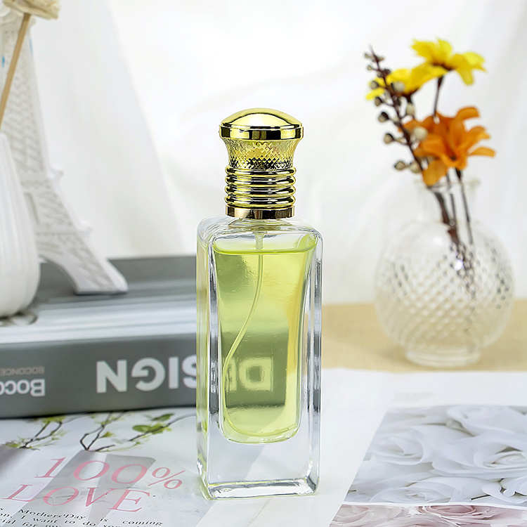 15ml crimp neck square shape perfume glass bottle JRP113