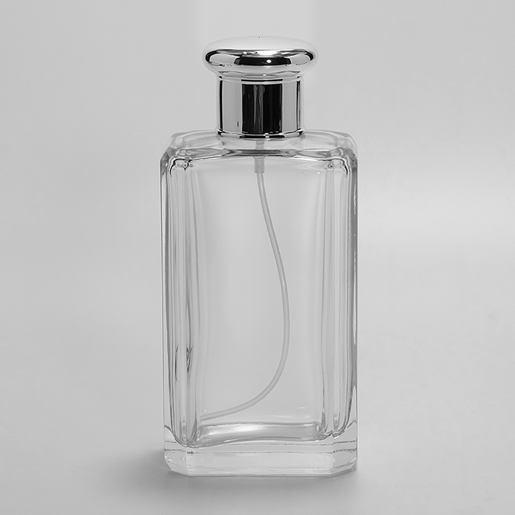 100ml crimp neck 15mm glass perfume bottle with sprayer lid JRP097