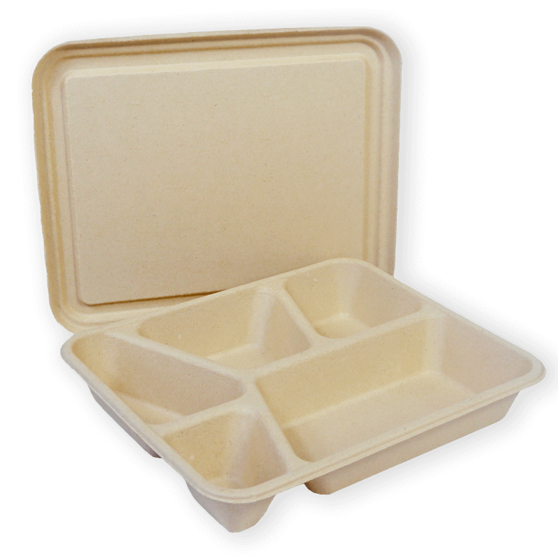 Bamboo fiber multiple tray