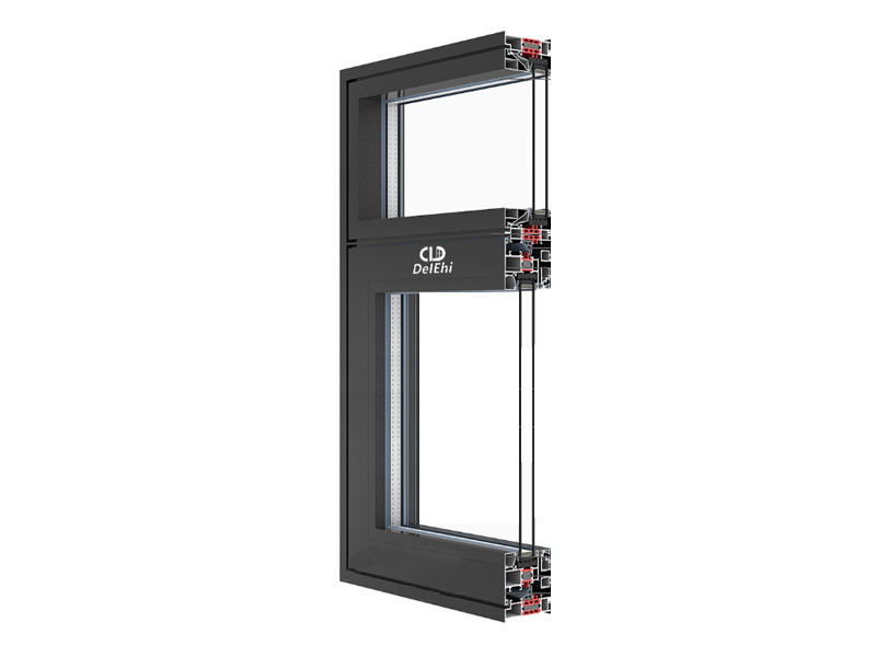 90 narrow edge inside and outside flush double inward opening system window