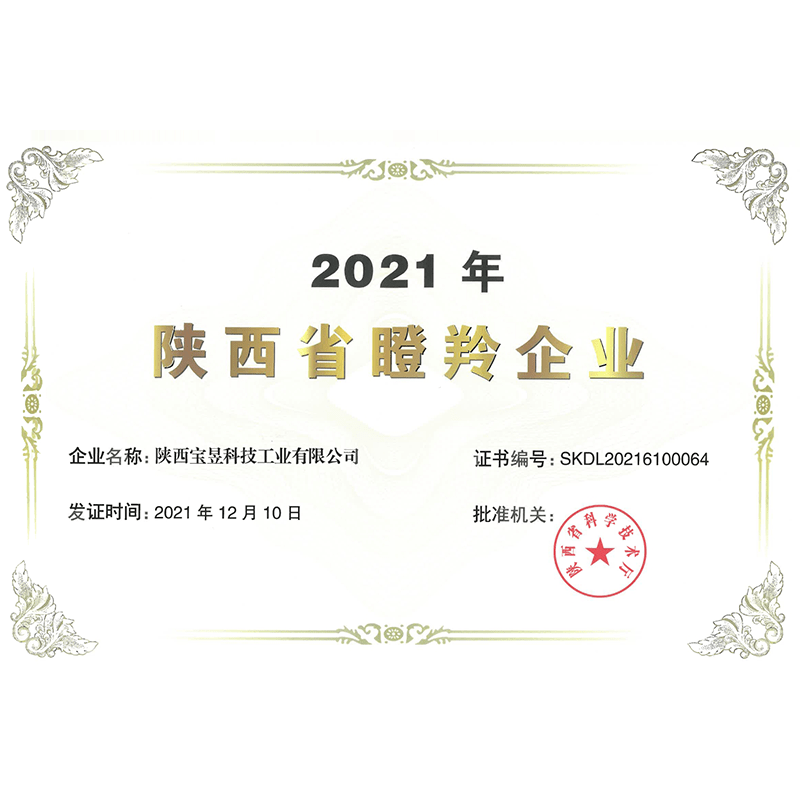 陕西省瞪羚企业