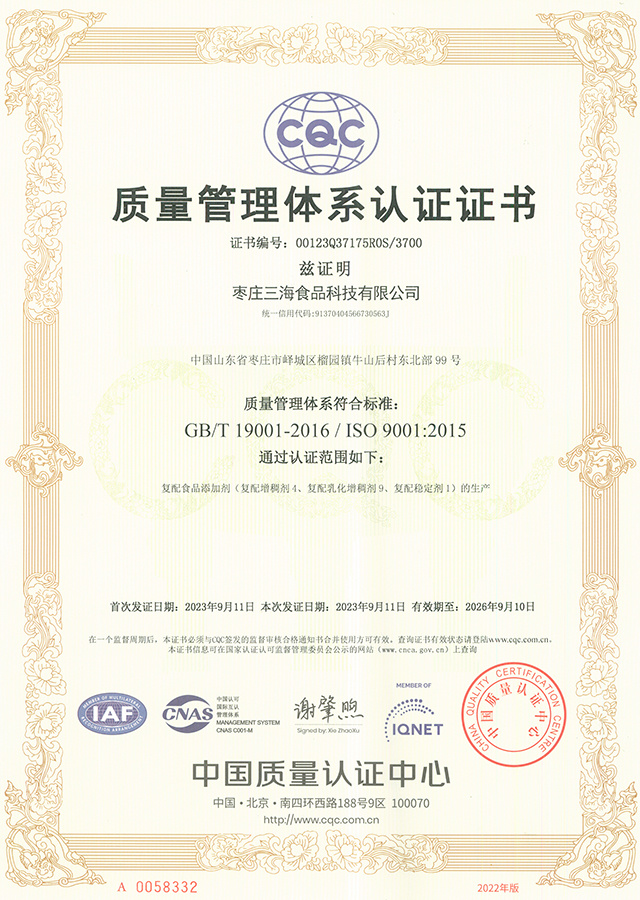 国家质量管理体系认证ISO9001 国家质量管理体系认证ISO9001