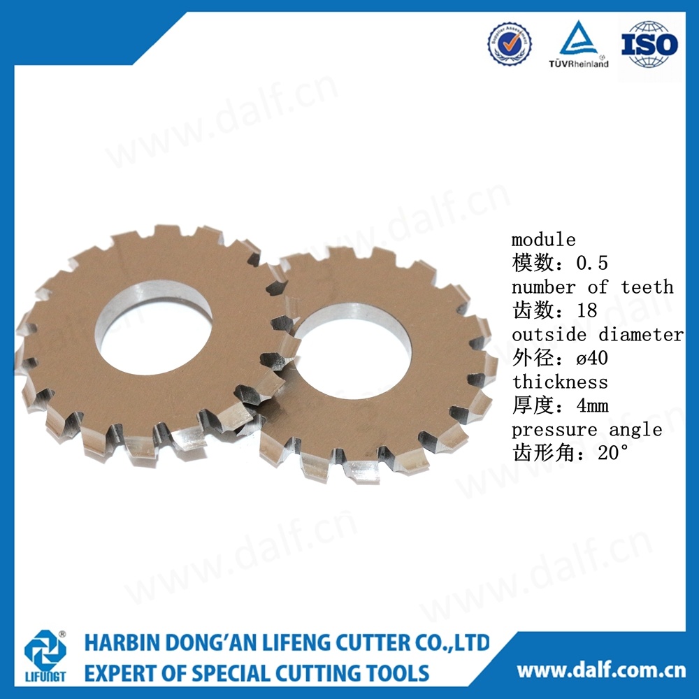 Straight tooth 0.5 module milling cutter