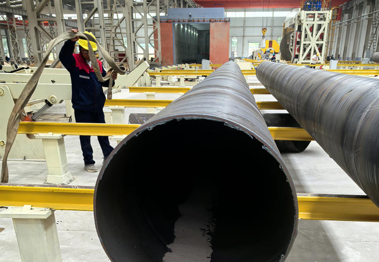 Φ820mm Spiral Welded Pipe Mill Successfully Produces Pipe on First Trial