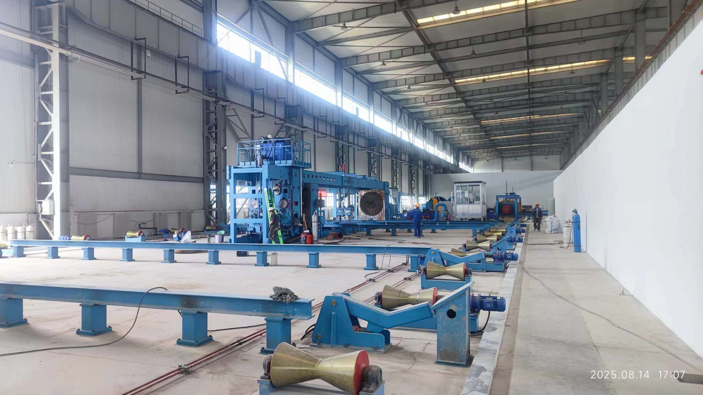 Φ1640×18 mm Full Set of API  Spiral Pipe Production Line in Gansu, China
