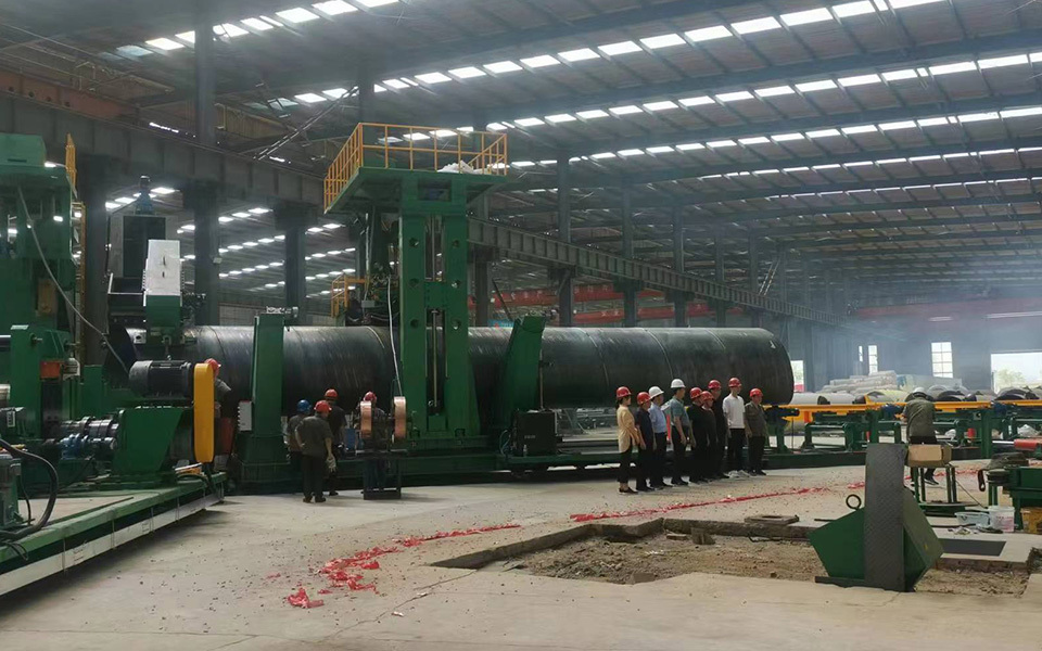 Henan 3200mm spiral welded pipe equipment