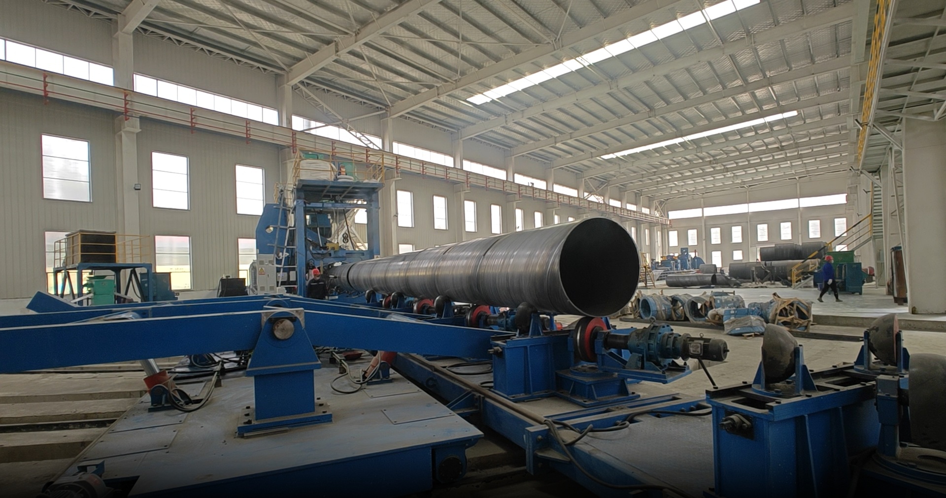 2540mm Rear Swing Spiral Pipe Machine successfully in Production in Inner Mongolia China!