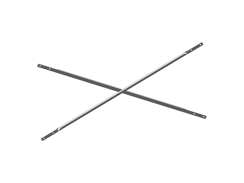 Iron angle cross brace