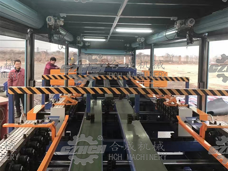 格力电器移动式风管生产线生产现场