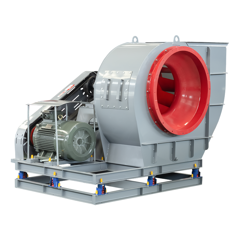 What is the function of installing soft connections at the inlet and outlet of centrifugal fans?