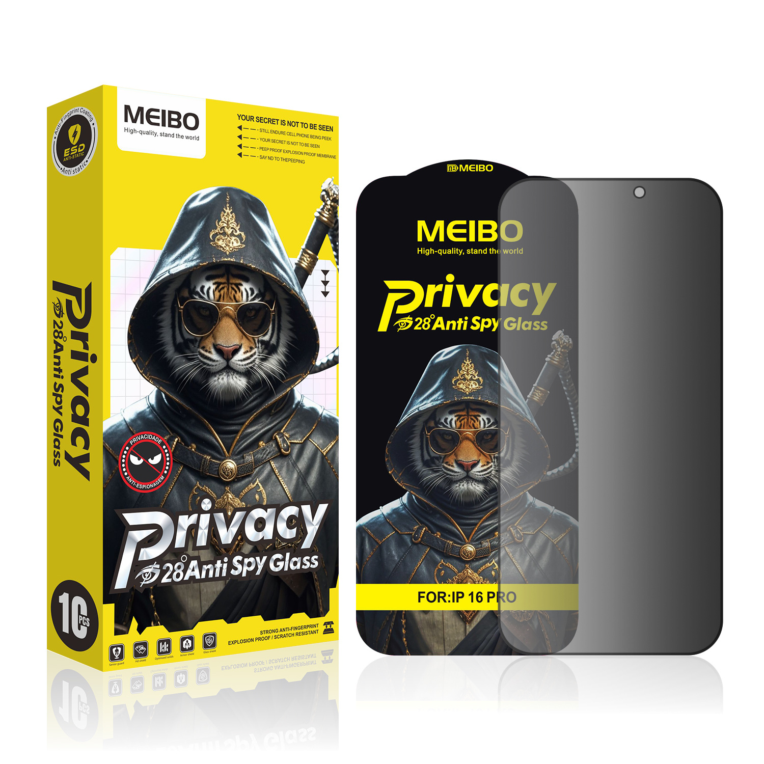 28° Tiger Privacy Glass
