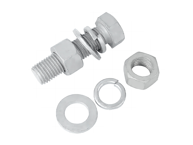 HOT DIP GALVANIZED EXTERNAL HEXAGONAL BOLTS AND NUT KIT