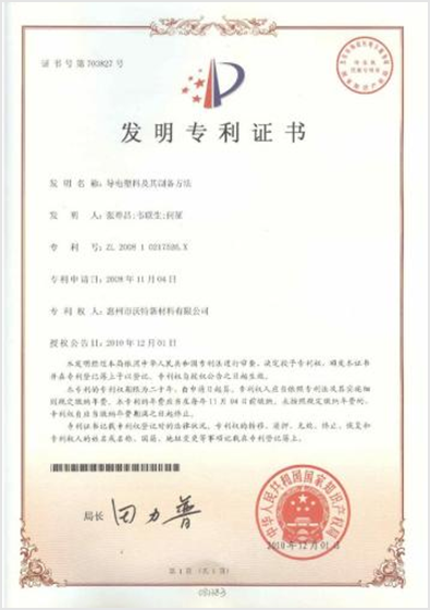 部分专利展示1 部分专利展示1