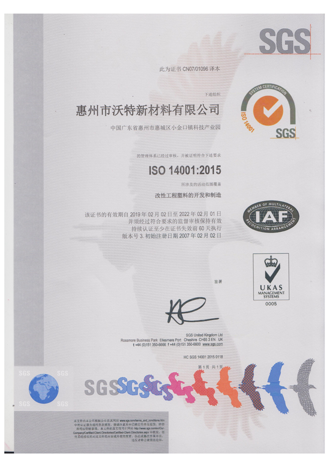ISO14001 Environmental Management System Certification